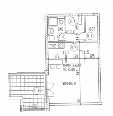 Foto - 1,5-Zimmer-Wohnung in zentraler Lage Regensburg zu vermieten