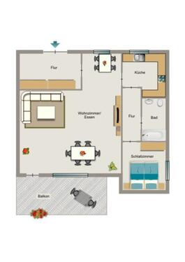 Foto - 2.5 Zimmer Dachgeschoßwohnung zur Miete in Bergkamen