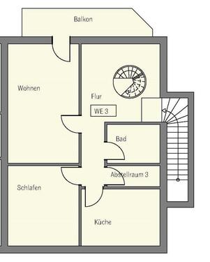 Foto - Zentral gelegene Maisonette-Wohnung mit Balkon in Dinklage