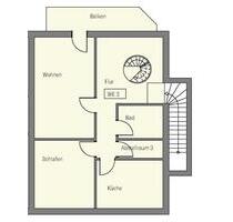 Zentral gelegene Maisonette-Wohnung mit Balkon in Dinklage