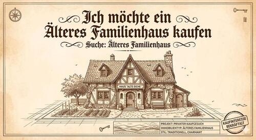 Foto - Ich kaufe ein älteres Einfamilienhaus.