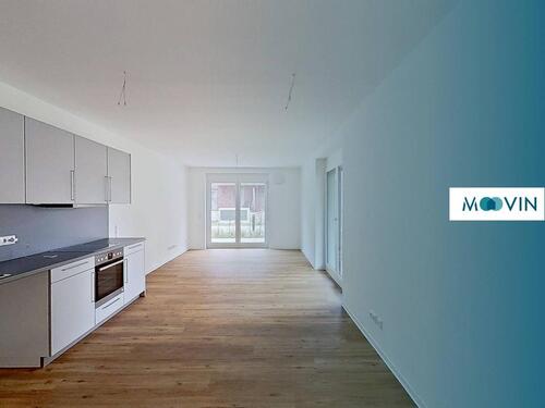 Foto - Weitläufige 3-Zimmer-Wohnung mit zwei Terrassen und moderner Einbauküche im Neubauquartier 'FIELD 4'