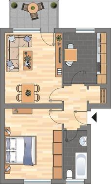 Foto - 2.5 Zimmer Etagenwohnung zur Miete in Bergkamen