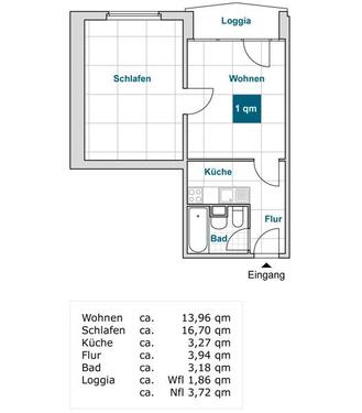 Foto - 2 Zimmer Etagenwohnung zur Miete in Dresden