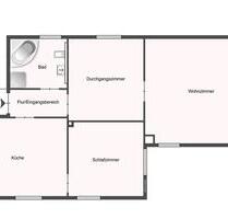 Schöne 3-Zimmer-Wohnung mit Garten in Marktleugast