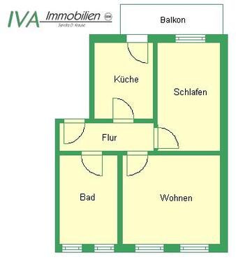 Foto - Etagenwohnung in Riesa zur Miete