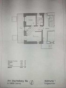 Foto - Schöne Erdgeschoss-Wohnung in Wurzen OT Dehnitz mit Terasse