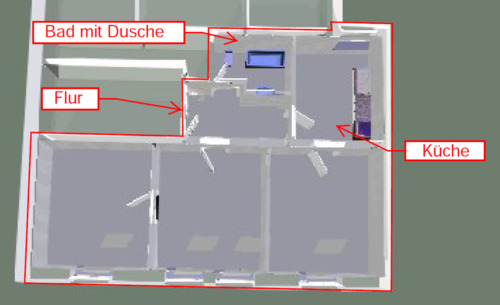 Foto - 3 Zimmer Erdgeschoßwohnung zur Miete in Osnabrück