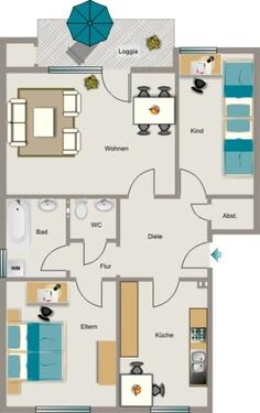 Foto - 3.5 Zimmer Erdgeschoßwohnung in Mülheim an der Ruhr