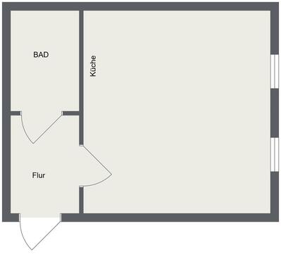 Foto - 1 Zimmer Etagenwohnung zur Miete in Aken (Elbe)