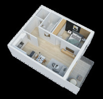 Exklusive 2 Zi. Wohnung mit großem Balkon und schöner Einbauküche - Sankt Georgen im Schwarzwald