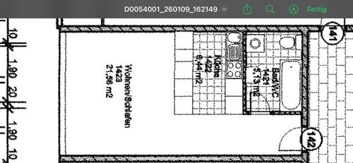 Foto - 1-Zimmer-Wohnung (36 m²) in EislingenFils – unbefristet, Keller,
