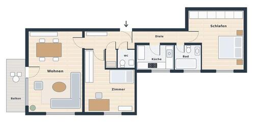 Foto - 3.5 Zimmer Erdgeschoßwohnung zum Kaufen in Herdecke
