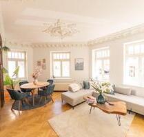 Wohnen auf Zeit: Möblierte Altbauwohnung in ruhiger Nebenstraße der Karli - Leipzig Süd