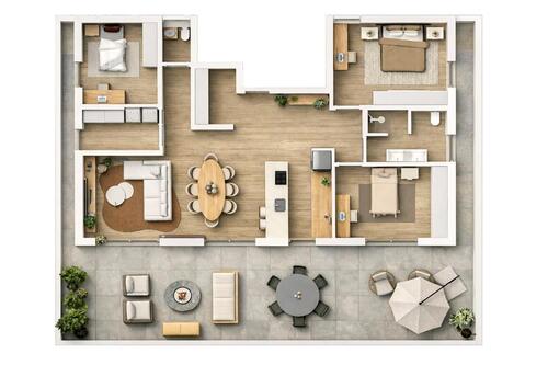 Foto - Neubau Penthouse Wohnung mit Dachterrasse in Grodt - Nr:7