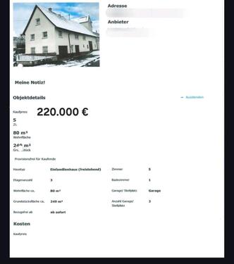 Foto - Einfamilienhaus - 220.000,00&nbsp;EUR Kaufpreis, ca.&nbsp; 80,00&nbsp;m&sup2;