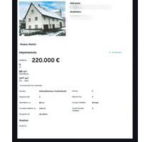 Einfamilienhaus - 220.000,00&nbsp;EUR Kaufpreis, ca.&nbsp; 80,00&nbsp;m&sup2; in Vöhringen (PLZ: 72189)