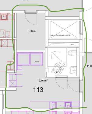 Foto - Möbliertes Apartment - 544,00 EUR Kaltmiete, ca.  19,70 m²