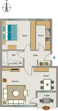 Foto - 2.5 Zimmer Etagenwohnung zur Miete in Recklinghausen
