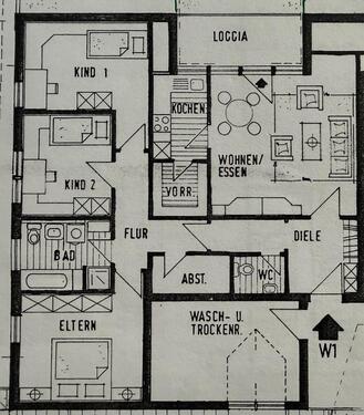 Foto - 4 Zimmer Etagenwohnung zur Miete in Wilnsdorf