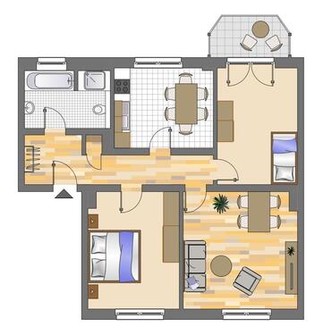 Foto - 3 Zimmer Etagenwohnung zur Miete in Dortmund