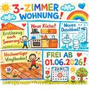 Foto - 3-Zimmer-Wohnung nahe Krankenhaus - Erstbezug nach Sanierung
