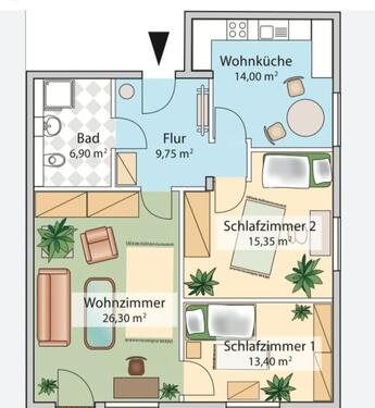 Foto - 3 Zimmer Wohnung in Plettenberg Zentrum zu Vermieten Fußgängerzon