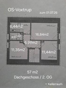 Foto - OS-Voxtrup, 3 ZKB, Dachgeschoss, 57m2