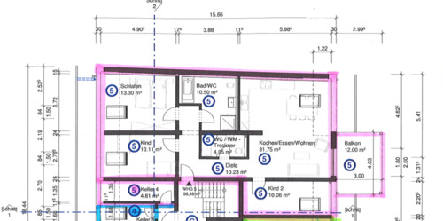 Foto - 4 Zimmer Dachgeschoßwohnung zur Miete in Freiburg im Breisgau
