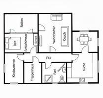 Erstbezug nach Kernsanierung –moderne 4-Zimmer-Wohnung mit Balkon - Aspach