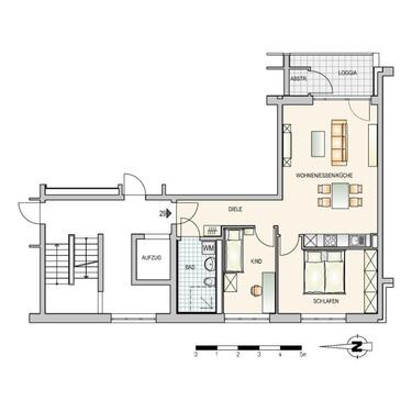 Foto - 3 Zimmer Etagenwohnung zur Miete in Ulm