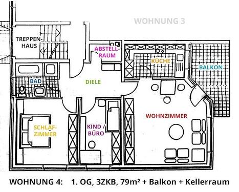 Foto - Ruhige, gepflegte 3 Zimmerwohnug