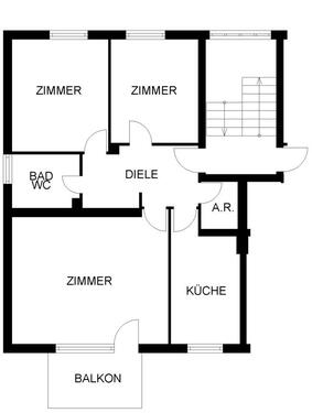 Foto - Dachgeschoßwohnung in Recklinghausen zur Miete