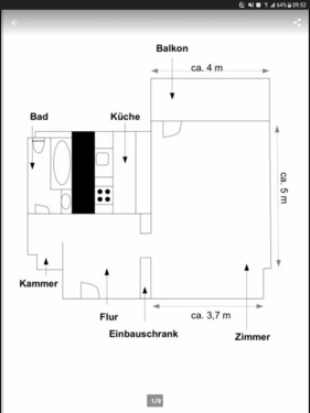 Foto - 1 Zimmerwohnung in Spandau - Hackenfelde
