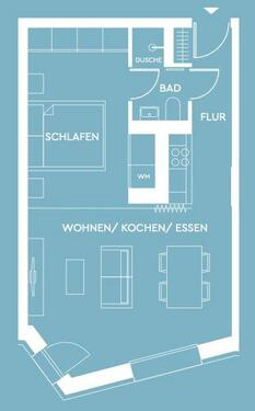 Foto - 1.5 Zimmer Etagenwohnung zur Miete in München