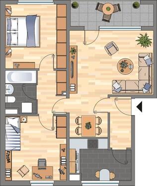 Foto - 3 Zimmer Etagenwohnung zur Miete in Wolfsburg