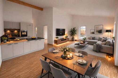 Foto - 3 Zimmer DG Wohnung im Neubau mit Balkon Stellplätzen Illertissen