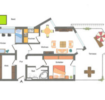Attraktive 3,5-Zimmer Terrassenwohnung in Marbach - Marburg