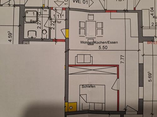 Foto - Wohnung 1,5 Zimmer - 600,00&nbsp;EUR Kaltmiete, ca.&nbsp; 50,00&nbsp;m&sup2;