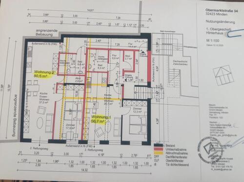 Foto - 2 Zimmer Etagenwohnung zur Miete in Minden