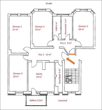 Foto - 4 Zimmer Etagenwohnung zum Kaufen in Hannover