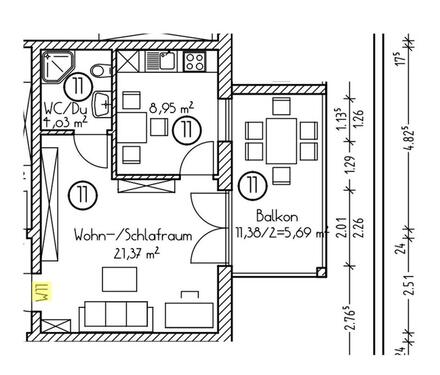 Foto - 1 Zimmer Etagenwohnung zur Miete in Reischach