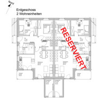 Attraktive 3,5-Zimmer Wohnung mit Garten in Leck
