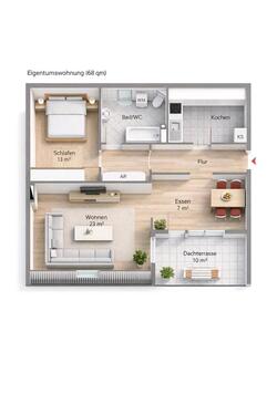 Foto - Frisch renovierte 2 Zimmer-Whg 