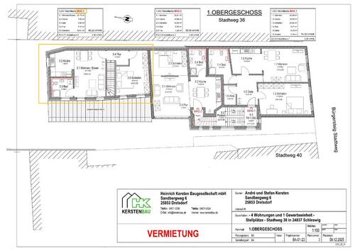 Foto - Gemütliche 2-Zimmer-WHG mit Stellplatz in Schleswig (Erstbezug )