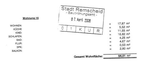 Foto - 3 Zimmer Etagenwohnung in Remscheid