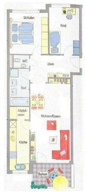Foto - 3,5 -Zimmer-Wohnung mit Balkon und TG-Stellplatz