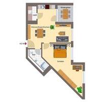 Bingen-Stadt - 2ZKB Neubau-Wohnung mit Wintergarten mit niedrigen Nebenkosten - Bingen am Rhein