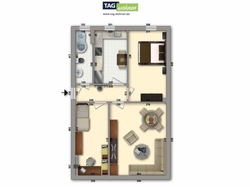 Foto - Etagenwohnung in Nordhausen zur Miete