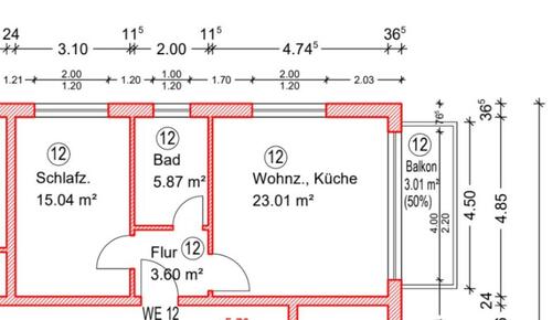 Foto - 2 Zimmer Etagenwohnung in Feucht